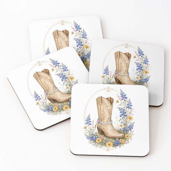 Item preview, "I Knew You" Wildflower Cowboy Boot - Taylor Swift Inspired Design designed and sold by Midnight Ink Studio.