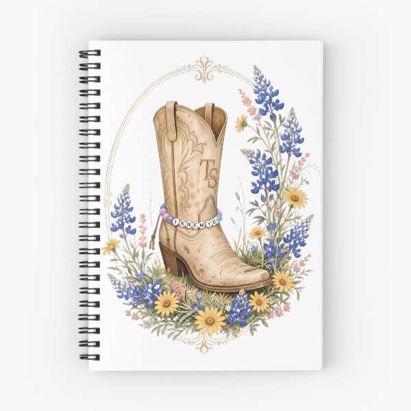 Item preview, "I Knew You" Wildflower Cowboy Boot - Taylor Swift Inspired Design designed and sold by Midnight Ink Studio.