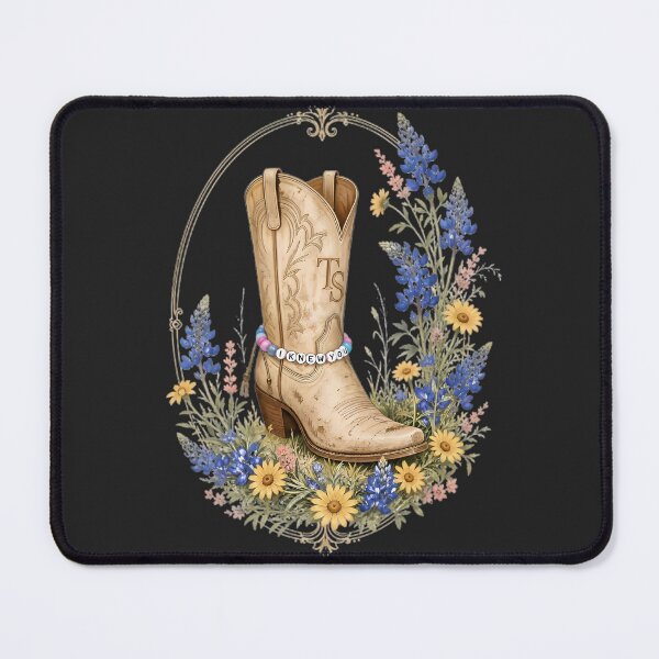 Item preview, "I Knew You" Wildflower Cowboy Boot - Taylor Swift Inspired Design designed and sold by Midnight Ink Studio.