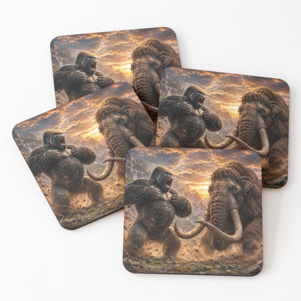 Item preview, Gorilla vs Mammoth battle designed and sold by kharatsuchita.