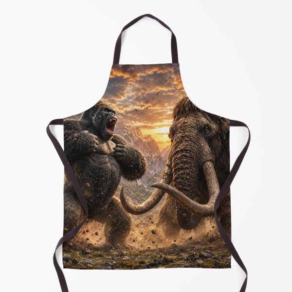Item preview, Batalla entre gorila y mamut designed and sold by kharatsuchita.