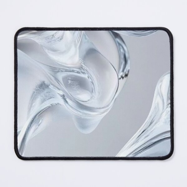 Item preview, Liquid Glass 3D Abstract Wave Clean Futuristic Crystal Drops Art designed and sold by LYAN-STORE.