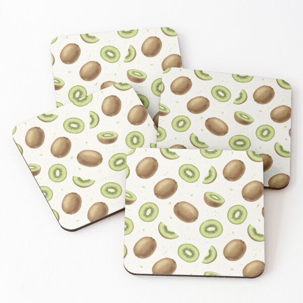 Item preview, Watercolor Kiwi Fruit Slice Pattern designed and sold by Canvas-Whispers.