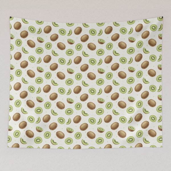 Item preview, Watercolor Kiwi Fruit Slice Pattern designed and sold by Canvas-Whispers.
