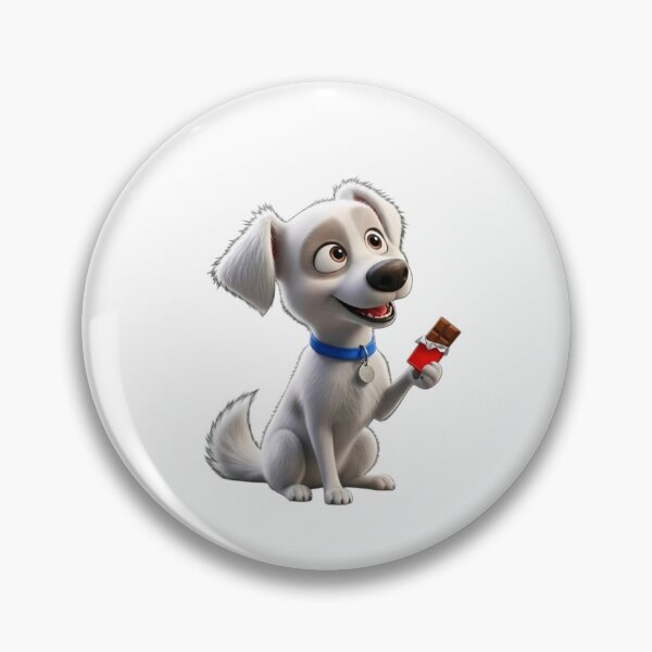 Item preview, Cute White Puppy with Chocolate Sticker | Adorable Cartoon Dog PNG designed and sold by ashwin131.