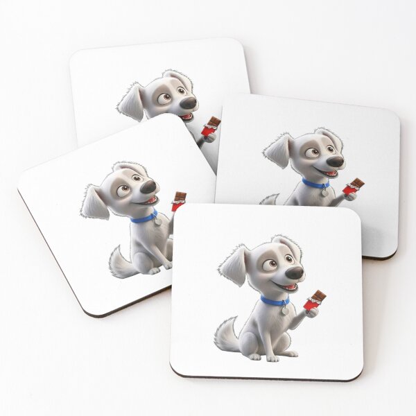 Item preview, Cute White Puppy with Chocolate Sticker | Adorable Cartoon Dog PNG designed and sold by ashwin131.
