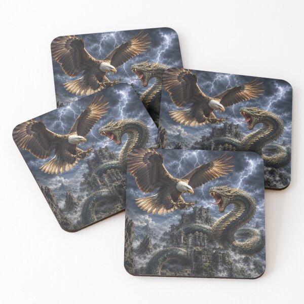 Item preview, Eagle vs Serpent King battle designed and sold by kharatsuchita.