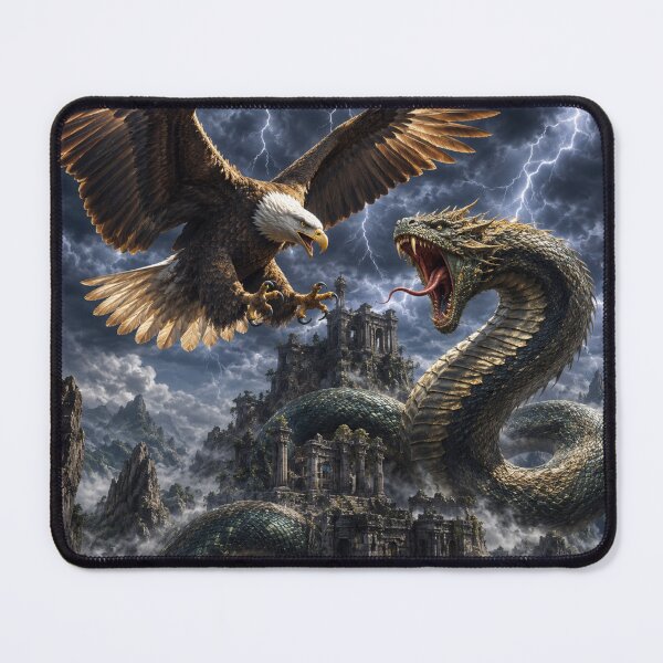 Item preview, Eagle vs Serpent King battle designed and sold by kharatsuchita.