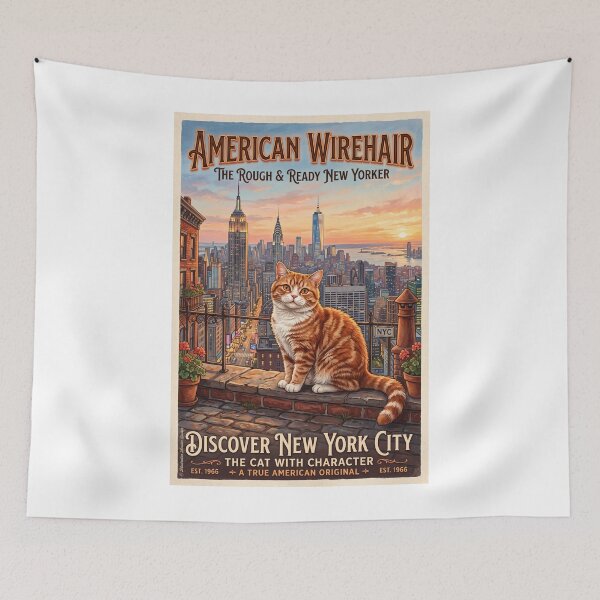 Item preview, The American Wirehair Cat designed and sold by Theodor Decker.