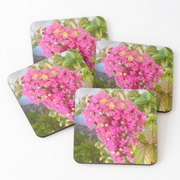 Item preview, Pink Crepe Myrtle Flowers Summer Garden Photography designed and sold by Be Captured by Brittany Emma.
