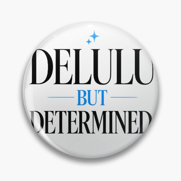 Item preview, Delulu But Determined | Gen Z Typography T-Shirt Design designed and sold by rigelcreation.