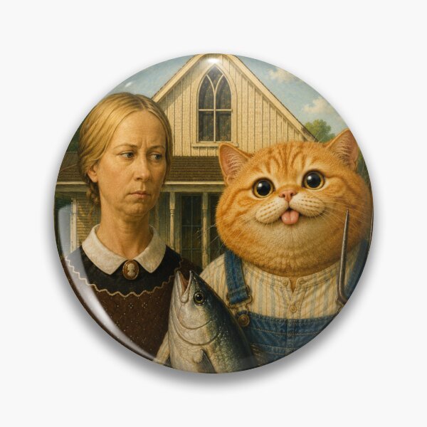 Item preview, Funny Chonky Gingerboi American Gothic Daydreamscape designed and sold by Mindworx21.