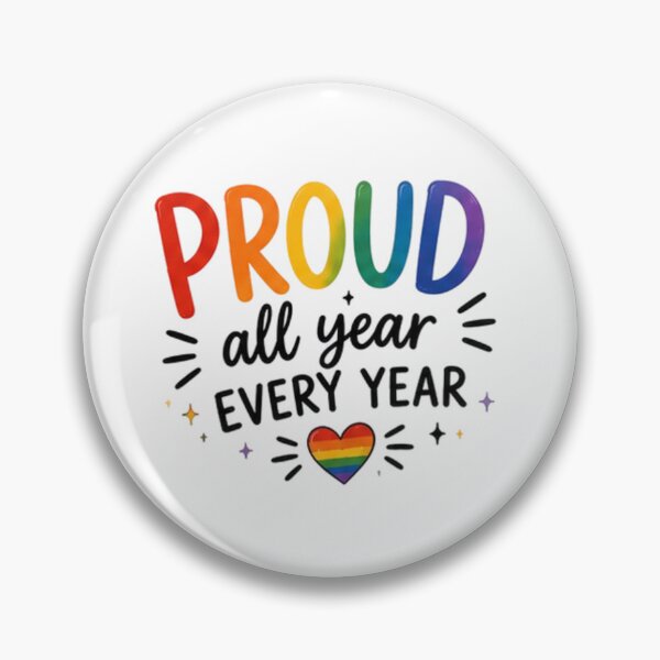 Item preview, Proud All Year Every Year Rainbow Pride designed and sold by Pixanova.