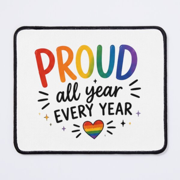 Item preview, Proud All Year Every Year Rainbow Pride designed and sold by Pixanova.