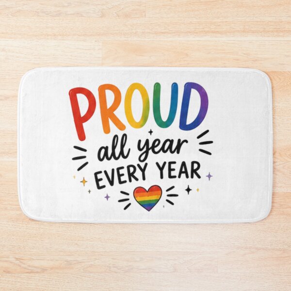Item preview, Proud All Year Every Year Rainbow Pride designed and sold by Pixanova.