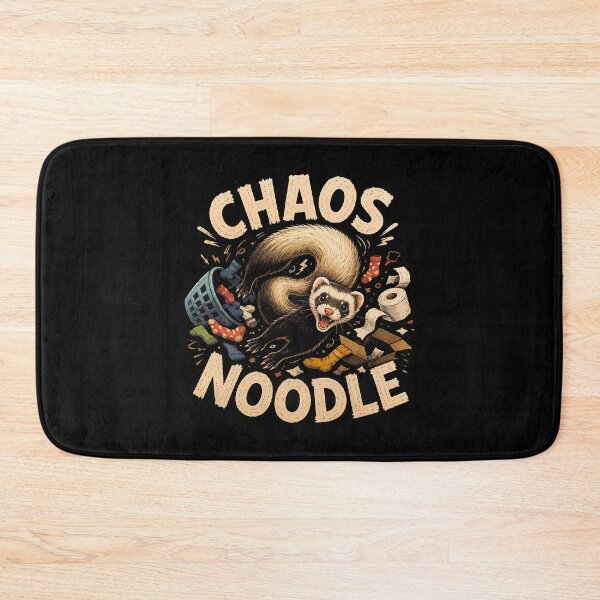 Item preview, Chaos Noodle Ferret designed and sold by Kay Kay Design Shop.
