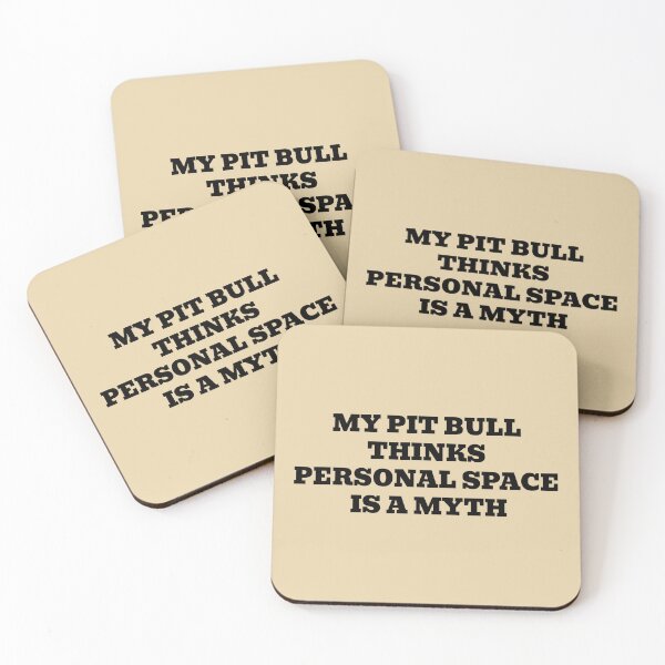 Item preview, My Pit Bull Thinks Personal Space Is A Myth designed and sold by WakeNBake-Tees.