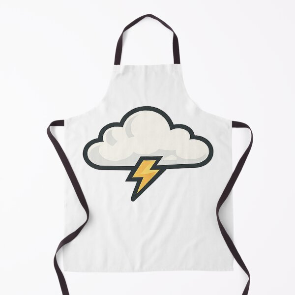 Item preview, Thunderstorm Lightning Cloud - Minimalist Weather Icon designed and sold by myforestfog.