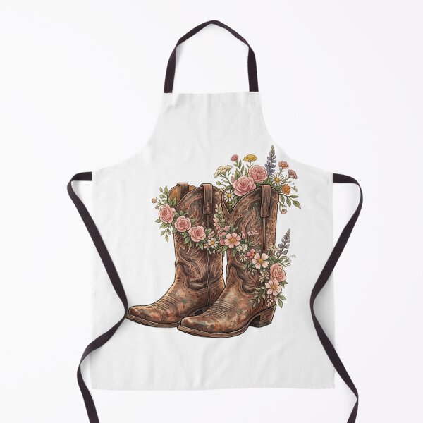 Item preview, Western Boho Cowboy Boots – Floral Country Design designed and sold by ShirtsUp-Lane.