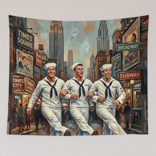 Item preview, New York, New York! – On The Town Fine Art Print designed and sold by Art's Diner.