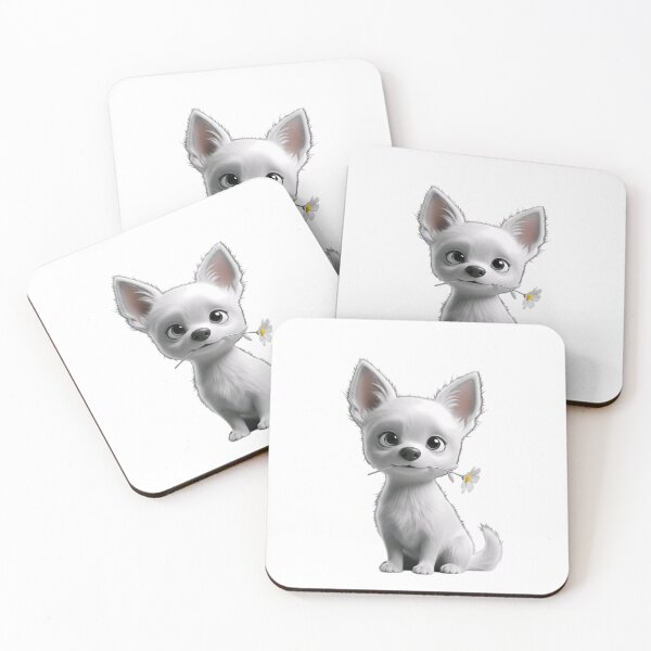 Item preview, Cute White Puppy with Daisy Flower Sticker | Adorable Cartoon Dog PNG designed and sold by ashwin131.