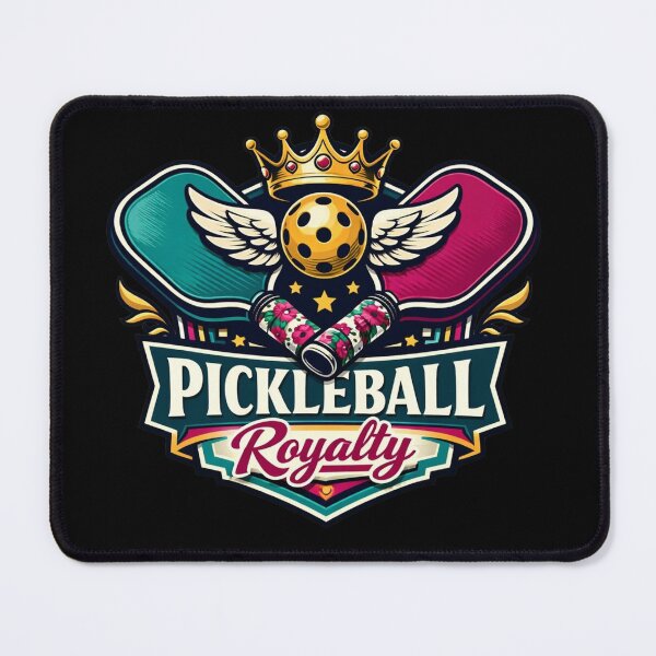 Item preview, Pickleball Royalty – Crowned Paddle Badge Design designed and sold by Timeless Junction.