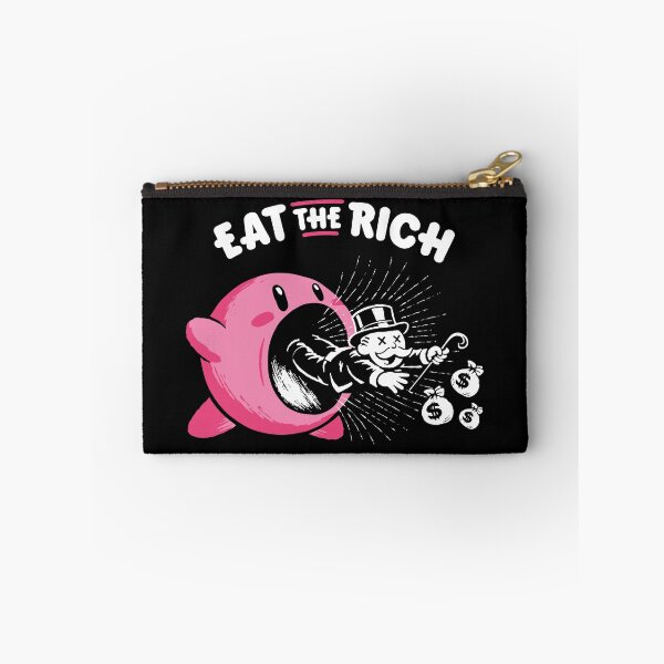 Item preview, Food loving cute pink creature eating the rich designed and sold by therocketman.