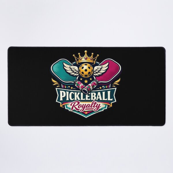 Item preview, Pickleball Royalty – Crowned Paddle Badge Design designed and sold by Timeless Junction.