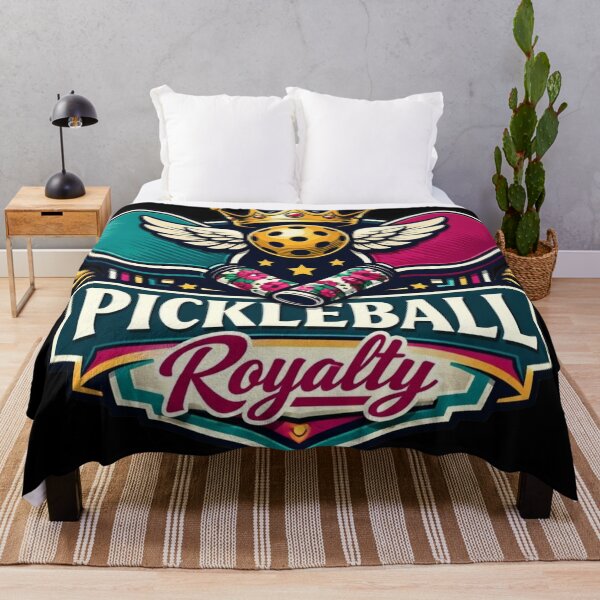 Item preview, Pickleball Royalty – Crowned Paddle Badge Design designed and sold by Timeless Junction.