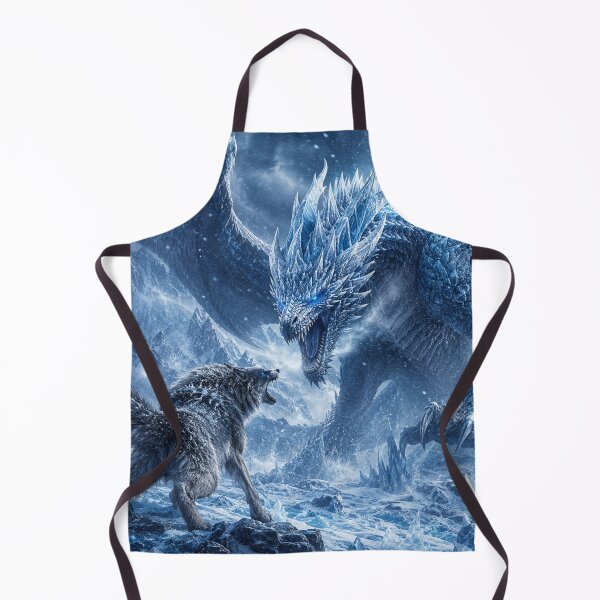 Item preview, Wolf vs Ice Dragon battle designed and sold by kharatsuchita.