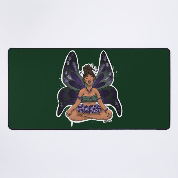 Item preview, Peaceful Meditating Garden Fairy designed and sold by TheMossAndMermaid.