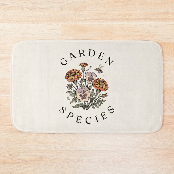 Item preview, Garden Species Marigold Pansy Bee Botanical Floral Print designed and sold by NuvoraNest.