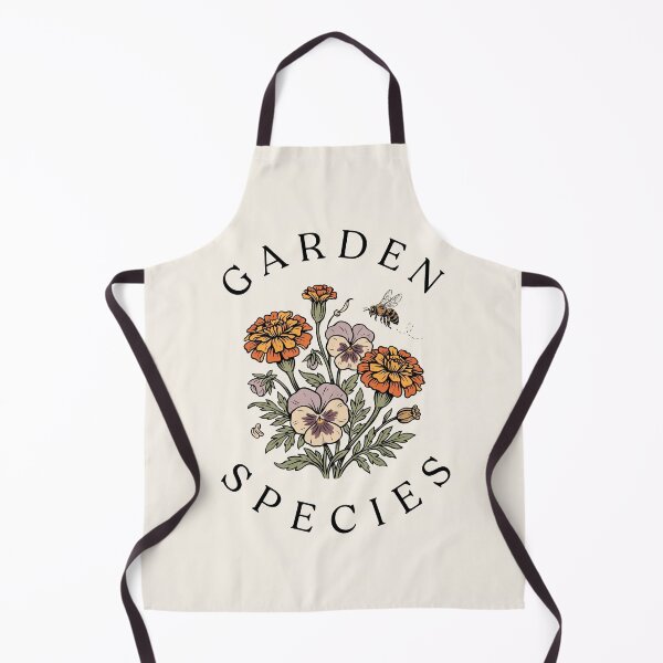 Item preview, Garden Species Marigold Pansy Bee Botanical Floral Print designed and sold by NuvoraNest.