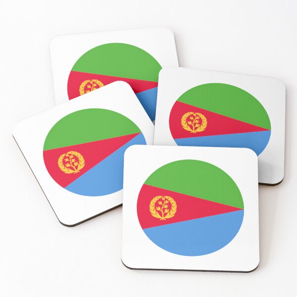 Item preview, Eritrea Round Flag Eritrean Patriotic Heritage designed and sold by pasharomaia.
