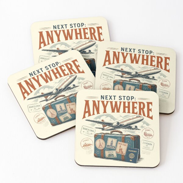 Item preview, Next Stop Anywhere – Global Travel Adventure designed and sold by ABLAT-CREATIONS.