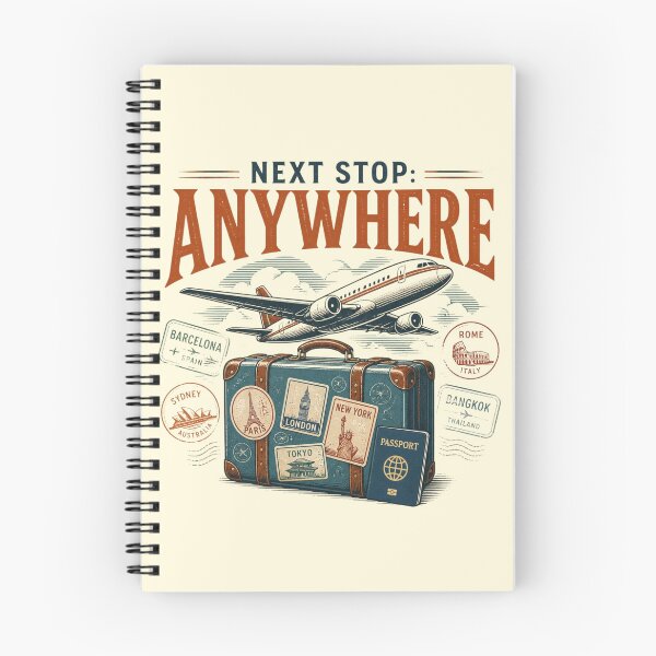 Item preview, Next Stop Anywhere – Global Travel Adventure designed and sold by ABLAT-CREATIONS.