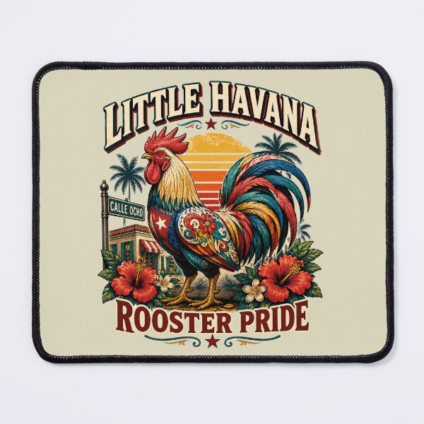 Item preview, Vibrant Rooster pride in Little Havana Miami Calle 8 designed and sold by piketo.