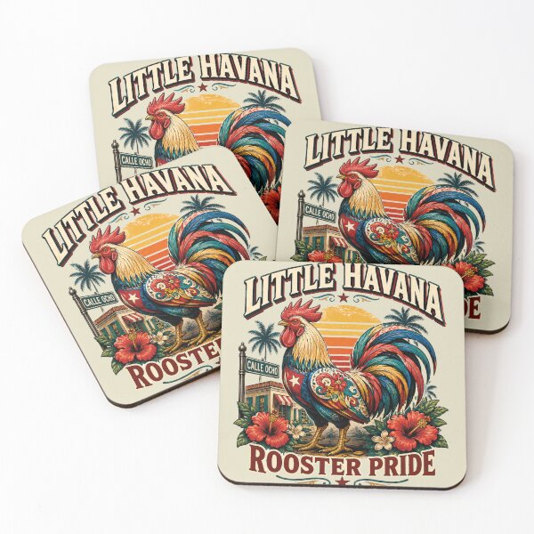 Item preview, Vibrant Rooster pride in Little Havana Miami Calle 8 designed and sold by piketo.