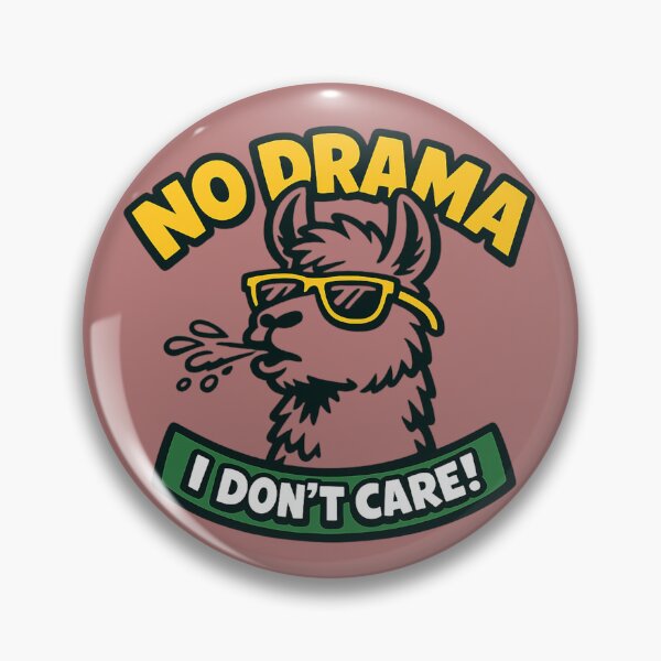 Item preview, No Drama I Don't Care Cool Llama Spitting designed and sold by Pablo70 Store.