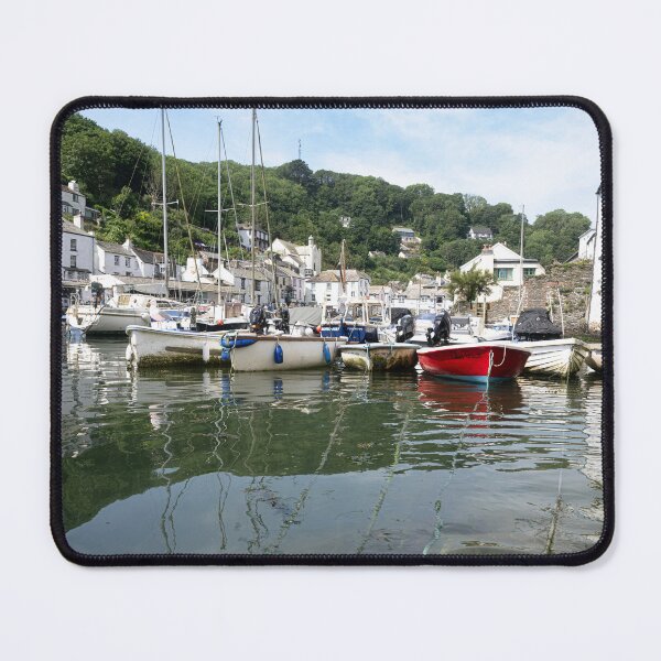 Item preview, Polperro Cornwall,fishing boats in the harbour designed and sold by kathleenjean.