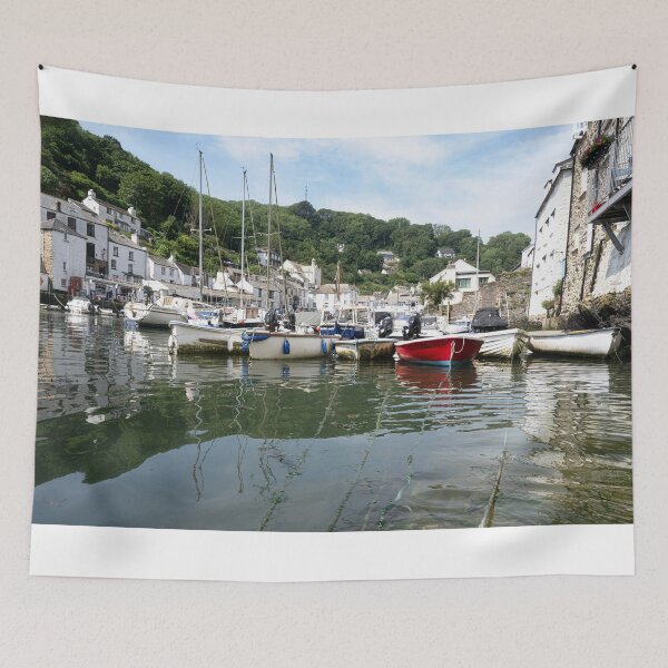 Item preview, Polperro  Cornwall,fishing boats in the harbour designed and sold by kathleenjean.