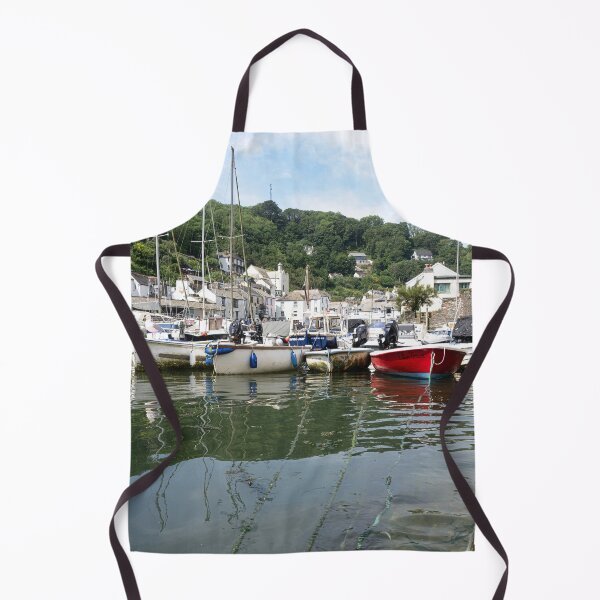 Item preview, Polperro Cornwall,fishing boats in the harbour designed and sold by kathleenjean.