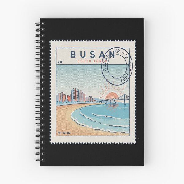 Item preview, Busan South Korea Coastal Postage Stamp Travel Sticker designed and sold by stickercuffs.