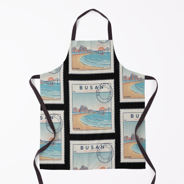 Item preview, Busan South Korea Coastal Postage Stamp Travel Sticker designed and sold by stickercuffs.