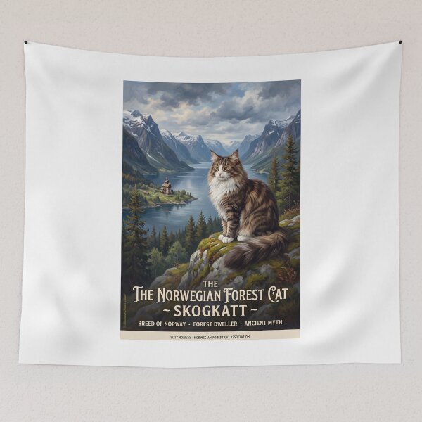 Item preview, The Norwegian Forest Cat designed and sold by Theodor Decker.