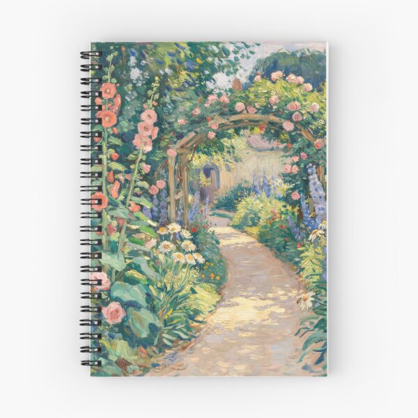 Item preview, Claude Monet Sunlit Cottage Garden Path – Impressionist French Floral Landscape Art designed and sold by Tamas Das.