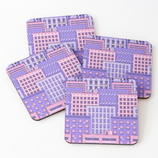 Item preview, Cozy Pastel Apartment Blocks designed and sold by IMGvisuals.