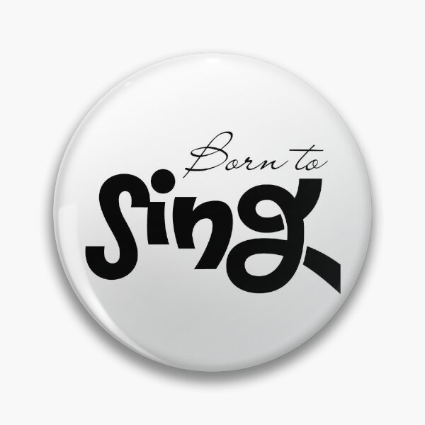 Item preview, Born To Sing Minimalist Typography Music Lover Singer Gift designed and sold by Artycom.