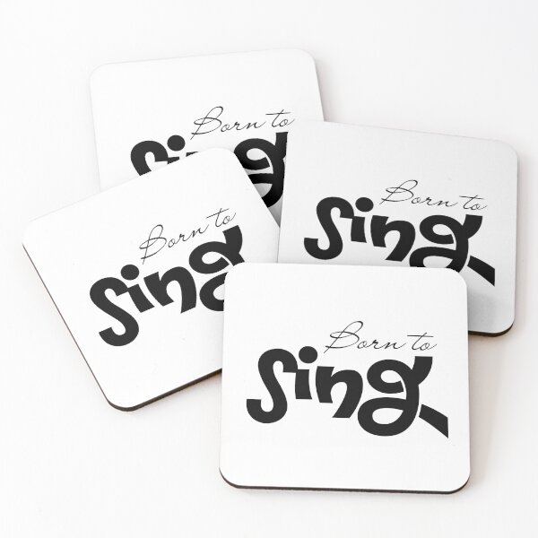 Item preview, Born To Sing Minimalist Typography Music Lover Singer Gift designed and sold by Artycom.