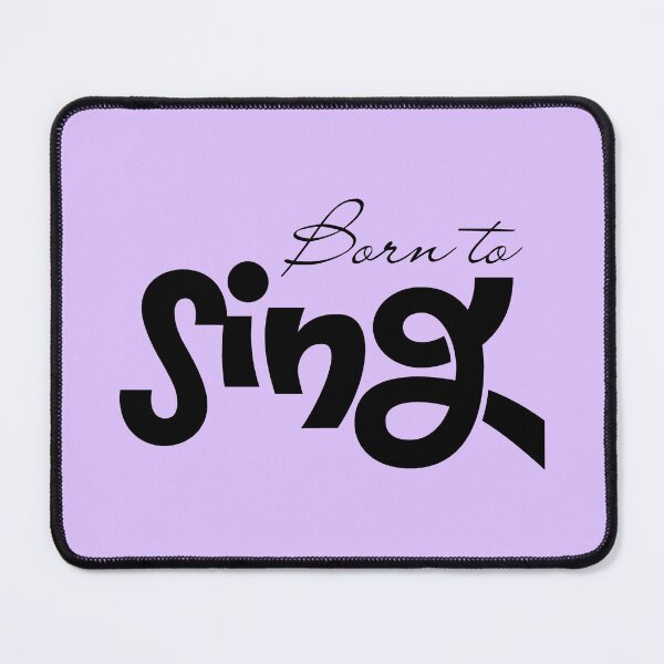 Item preview, Born To Sing Minimalist Typography Music Lover Singer Gift designed and sold by Artycom.
